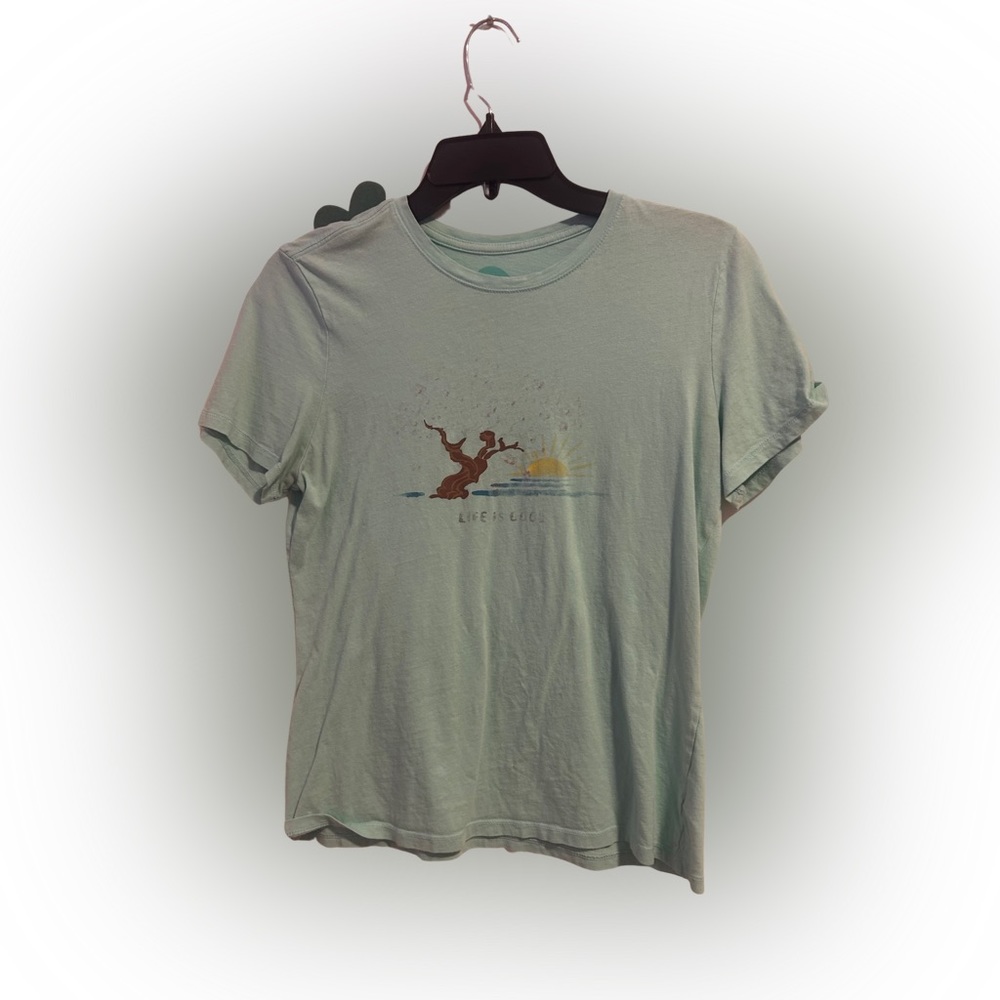 Life is good blue t shirt